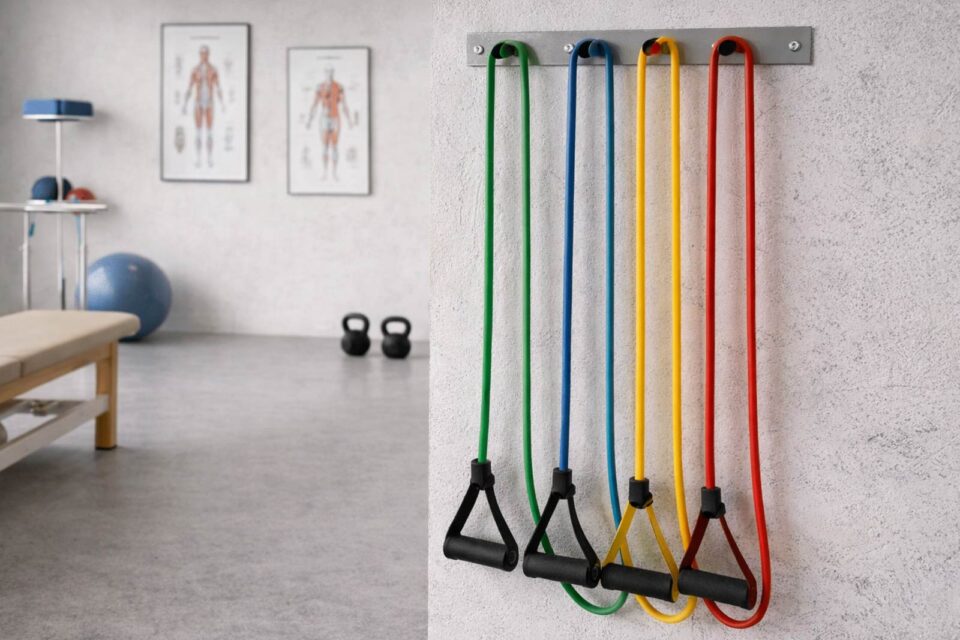 Gymnastikartikel für die Physiotherapie Bild