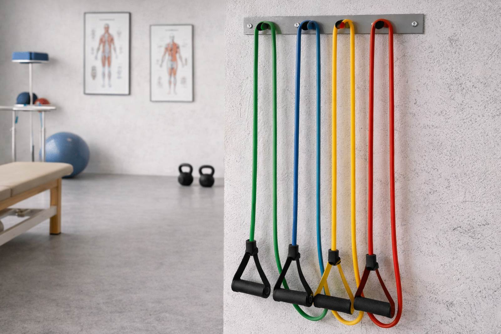 Gymnastikartikel für die Physiotherapie Bild